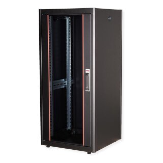 ROLINE 19-Zoll Netzwerkschrank Basic 26 HE, 600x600 BxT Glastr schwarz