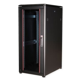 ROLINE 19-Zoll Netzwerkschrank Pro 26 HE, 600x800 BxT Glastr schwarz
