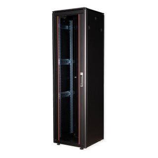 ROLINE 19-Zoll Netzwerkschrank Pro 42 HE, 600x600 BxT Glastr schwarz