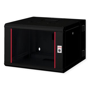 ROLINE 19-Zoll Wandgehuse Pro 7 HE, 600x600 BxT zweiteilig schwenkbar schwarz