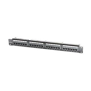 ROLINE Kat.5e Class D 48,26cm 19Zoll-Patchpanel 24 Ports UTP schwarz
