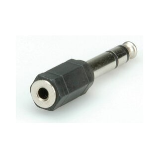 ROLINE Stereo Adapter 6,35 mm Stecker - 3,5 mm Buchse
