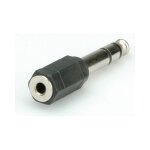ROLINE Stereo Adapter 6,35 mm Stecker - 3,5 mm Buchse