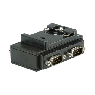 ROLINE USB 2.0 nach RS232 Adapter fr DIN Hutschiene, 4 Port