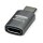 ROLINE USB4 Gen 3x2 Adapter Typ C ST/BU, Aluminium, gerade, silberfarben