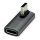 ROLINE USB4 Gen 3x2 Adapter Typ C ST/BU, Aluminium, 90, gedreht, silberfarben
