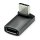 ROLINE USB4 Gen 3x2 Adapter Typ C ST/BU, Aluminium, 90, breit, silberfarben