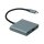ROLINE Display Adapter USB Typ C - HDMI, USB 3.2 Gen 1 Typ A, Typ C PD