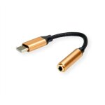 ROLINE GOLD Adapter USB Typ C - 3,5mm Audio, ST/BU, 0,13 m