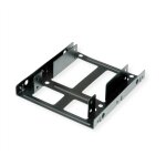 ROLINE Montageadapter, 3,5 Zoll Rahmen fr 2x 2.5 HDD/SSD,...