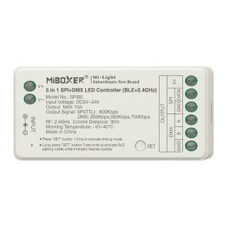 Pixel LED Controller SPI-Serie 5 in 1 SPI+DMX (2.4GHz+BLE) *Milight/Miboxer*
