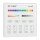 LED Fernbedienung Smart Panel RGB-WW (RGB-CCT) 4 Zonen *Milight/Miboxer*