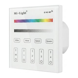 LED Fernbedienung Smart Panel RGB/RGB-W 4 Zonen *Milight/Miboxer*