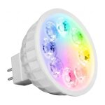 LED Retrofit GX5,3 4W RGB-WW Lampe mit Funk und WLAN...