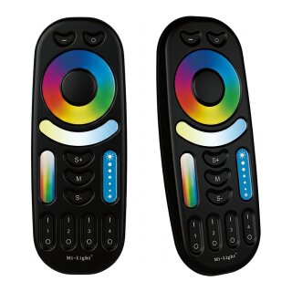 LED Fernbedienung RGB-WW (RGB-CCT) 4 Zonen black *Milight/Miboxer*