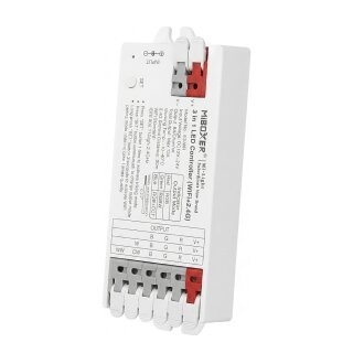 LED Controller E-Serie 3in1 (RGB/RGB-W/RGB+CCT) WLAN + 2,4G*Milight/Miboxer*