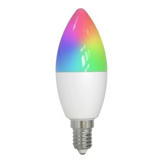 LED Retrofit E14 Kerze milchig 4W RGB-WW (RGB-CCT) Candle Light *Milight/Miboxer*