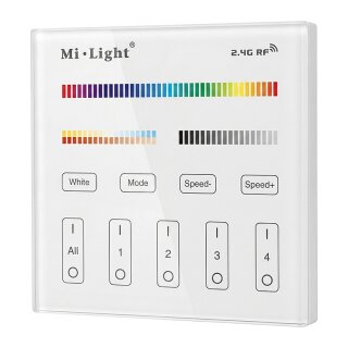 LED Fernbedienung Smart Panel RGB-WW (RGB-CCT) 4 Zonen *Milight/Miboxer*