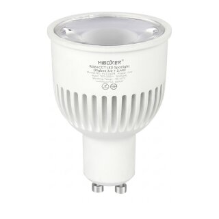 LED Retrofit GU10 6W RGB-WW (RGB-CCT) Spot Zigbee 3.0 + 2.4G*Milight/Miboxer*