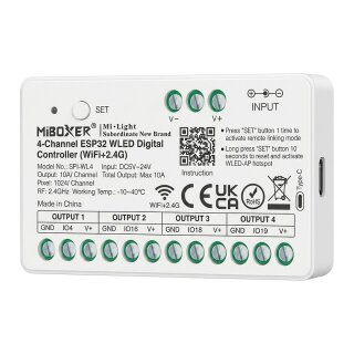 Pixel LED Controller SPI-Serie WLED (2.4GHz+Wifi) 4 Kanäle *Milight/Miboxer*