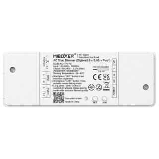 LED Dimmer Controller AC TRIAC 500W Zigbee 3.0+2,4G+Push *Milight/Miboxer*