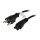 Synergy21 Netzkabel 230V Schweiz(Stecker)J12/Kaltgeräte C5(Buchse,Michymouse), 1,8m, Black,