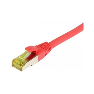 Synergy21 Patchkabel RJ45, CAT6A 500Mhz, 2m, rot, S-STP(S/FTP), TPE/LSZH(Ultraflex), AWG26, mit CAT7 Rohkabel,