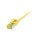 Synergy21 Patchkabel RJ45, CAT6A 500Mhz, 1,0m, gelb, U/FTP, slimline rund d=3,8mm, TPE/LSZH(Superflex), AWG32, mit CAT7 Rohkabel,