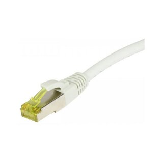 Synergy21 Patchkabel RJ45, CAT6A 500Mhz, 2m, weiss, S-STP(S/FTP), TPE/LSZH(Ultraflex), AWG26, mit CAT7 Rohkabel,