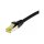 Synergy21 Patchkabel RJ45, CAT6A 500Mhz, 0,15m, schwarz, S-STP(S/FTP), TPE/LSZH(Ultraflex), AWG26, mit CAT7 Rohkabel,