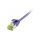 Synergy21 Patchkabel RJ45, CAT6A 500Mhz, 1,5m, lila, U/FTP, slimline rund d=3,8mm, TPE/LSZH(Superflex), AWG32, mit CAT7 Rohkabel,