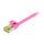 Synergy21 Patchkabel RJ45, CAT6A 500Mhz, 10m, magenta, S-STP(S/FTP), slimline rund d=4,5mm, TPE/LSZH(Superflex), AWG28, mit CAT7 Rohkabel,