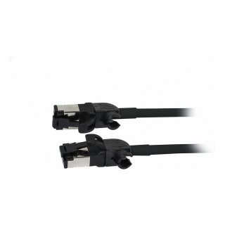Synergy21 Patchkabel RJ45, CAT6A 500Mhz, 3m, schwarz, S/FTP, slimline rund d=4,5mm, TPE/LSZH(Superflex), AWG28, mit CAT7 Rohk., drehbarer Stecker,