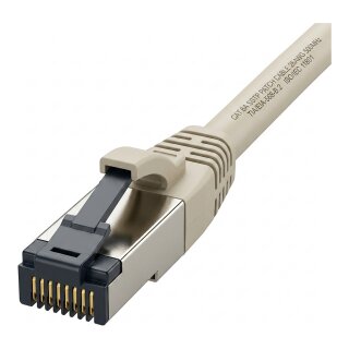 Synergy21 Patchkabel RJ45, CAT8.1 2000Mhz, 1,0m, grau, S-STP(S/FTP), TPE/LSZH(SuperFlex), AWG26,