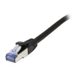 Synergy21 Patchkabel RJ45, CAT6A 500Mhz, 0,25m, schwarz,...