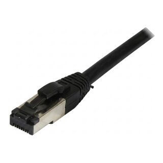 Synergy21 Patchkabel RJ45, CAT8.1 2000Mhz, 0,25m, schwarz, S-STP(S/FTP), TPE/LSZH(SuperFlex), AWG26,