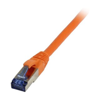Synergy21 Patchkabel RJ45, CAT6A 500Mhz, 0,15m, orange, S-STP(S/FTP), TPE/LSZH(Superflex), AWG26,