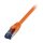 Synergy21 Patchkabel RJ45, CAT6A 500Mhz, 0,15m, orange, S-STP(S/FTP), TPE/LSZH(Superflex), AWG26,