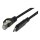 Synergy21 Kabel USB, C(St) => RJ45(St)_Netzwerkkarte, 3,0m, USB3.2 Type-C, schwarz(Textil), ,