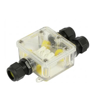 Synergy21 Outdoor Kabelverbinder IP68 Box 3 Ports transparent