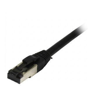 Synergy21 Patchkabel RJ45, CAT8.1 2000Mhz, 1,0m, schwarz, S-STP(S/FTP), TPE/LSZH(SuperFlex), AWG26,