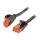 Synergy21 Kabel Patch-RJ45 UTP(U/UTP) 0.25m CAT6 flach *schwarz*