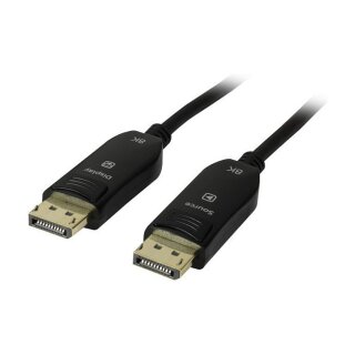 Synergy21 Kabel Video DisplayPort 2.0, ST/ST, 20m, AOC(Aktives Optisches Kabel), UHD 8K*4K 7680×4320@60Hz