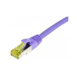 Synergy21 Patchkabel RJ45, CAT6A 500Mhz, 10m, lila, S-STP(S/FTP), TPE/LSZH(Ultraflex), AWG26, mit CAT7 Rohkabel,