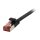 Synergy21 Patchkabel RJ45, CAT6 250Mhz, 0,25m schwarz, FTP(U/FTP), TPE(Superflex), Flach