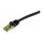 Synergy21 Patchkabel RJ45, CAT6A 500Mhz, 40m, schwarz, S-STP(S/FTP), TPE/LSZH Indoor/outdoor (UV/Water/oil/-resistant), AWG26, mit CAT7 Rohkabel,