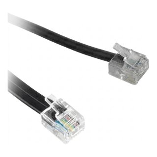 Synergy21 Kabel TK TAE-Adapter,flach,TAE-F -> RJ11/RJ12, Bulkware,