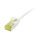 Synergy21 Patchkabel RJ45, CAT6A 500Mhz, 0,25m, weiss, U/FTP, slimline rund d=3,8mm, TPE/LSZH(Superflex), AWG32, mit CAT7 Rohkabel,