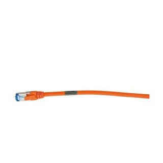 Synergy21 Patchkabel RJ45, CAT6A 500Mhz, 0,15m, orange, S-STP(S/FTP), AWG26, LSZH,