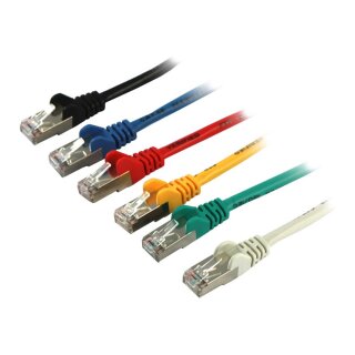 Synergy21 Patchkabel RJ45, CAT5e 100Mhz, 0,25m gelb, S-FTP(SF/UTP)